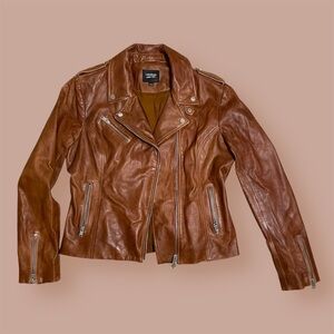 Lamarque Harper Leather Biker Jacket